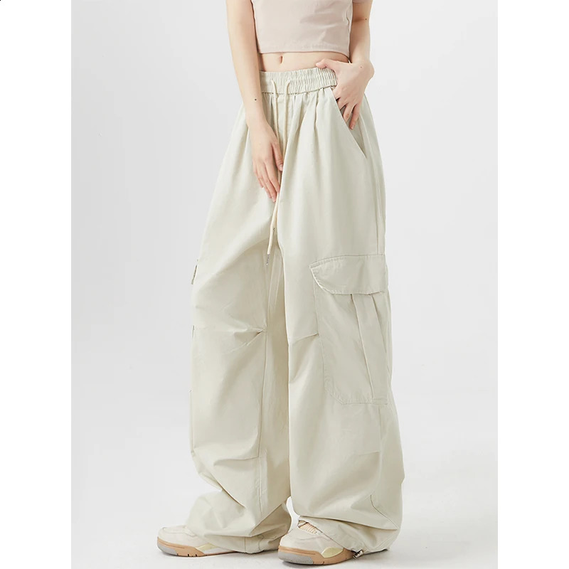 S-3Xl Y2K Cargo Pants Women Vintage Oversized Wide Leg Sweatpants Streetwear Harajuku Baggy Joggers High Waist Casual Trousers 240821