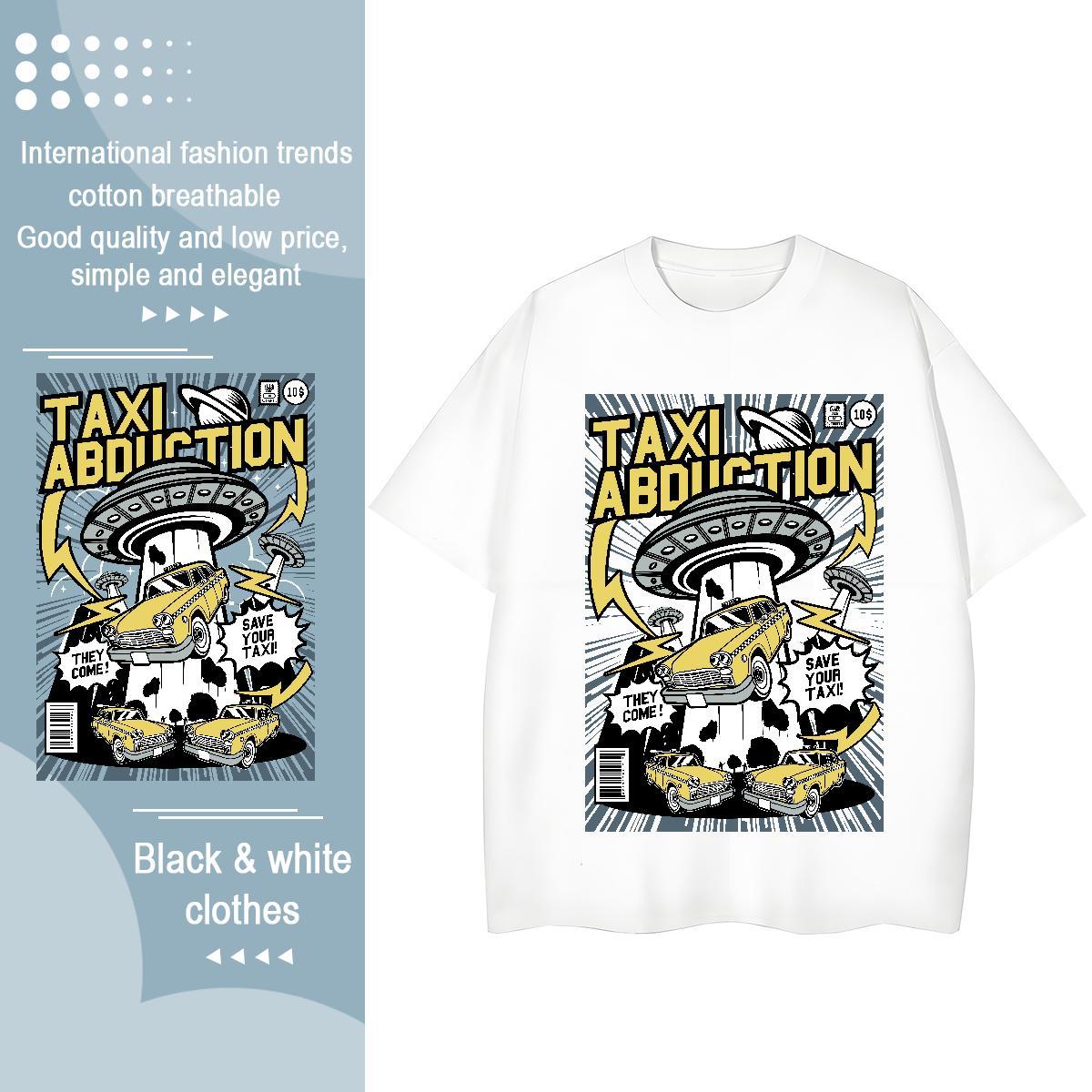 Fashion Casual Woman T Shirts Short sleeve Soft 230g Cotton Woman Tshirt DIY Anime ET Daily Outfit Popular Top Shirts