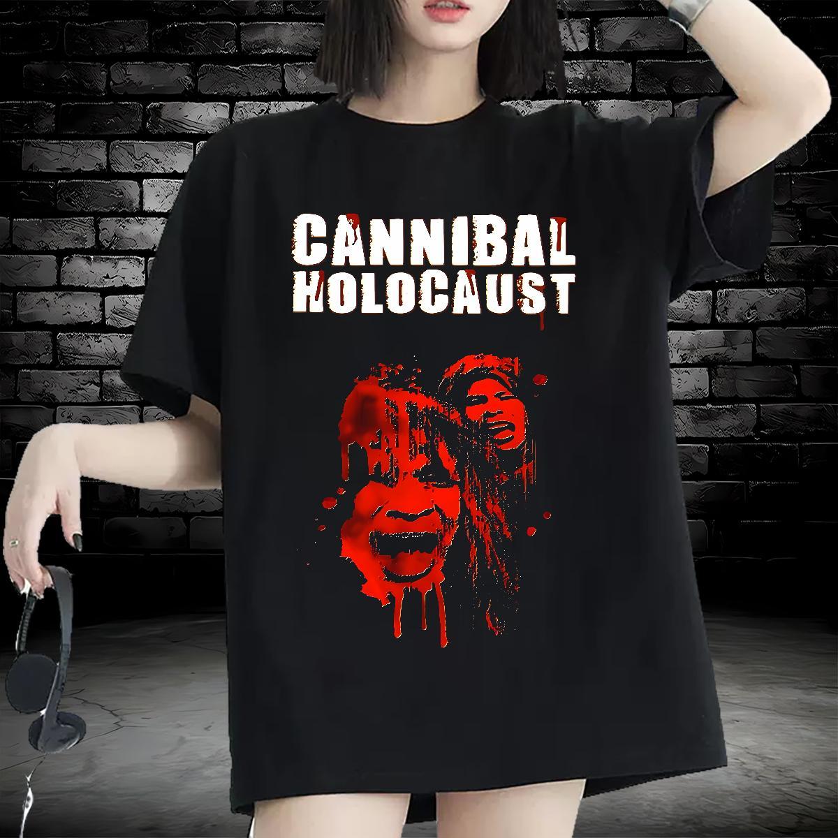 Unisex Lady T shirt 230g 100% Cotton scary Casual Sport T-Shirts for Women Breathable DIY Logo Tops Tees