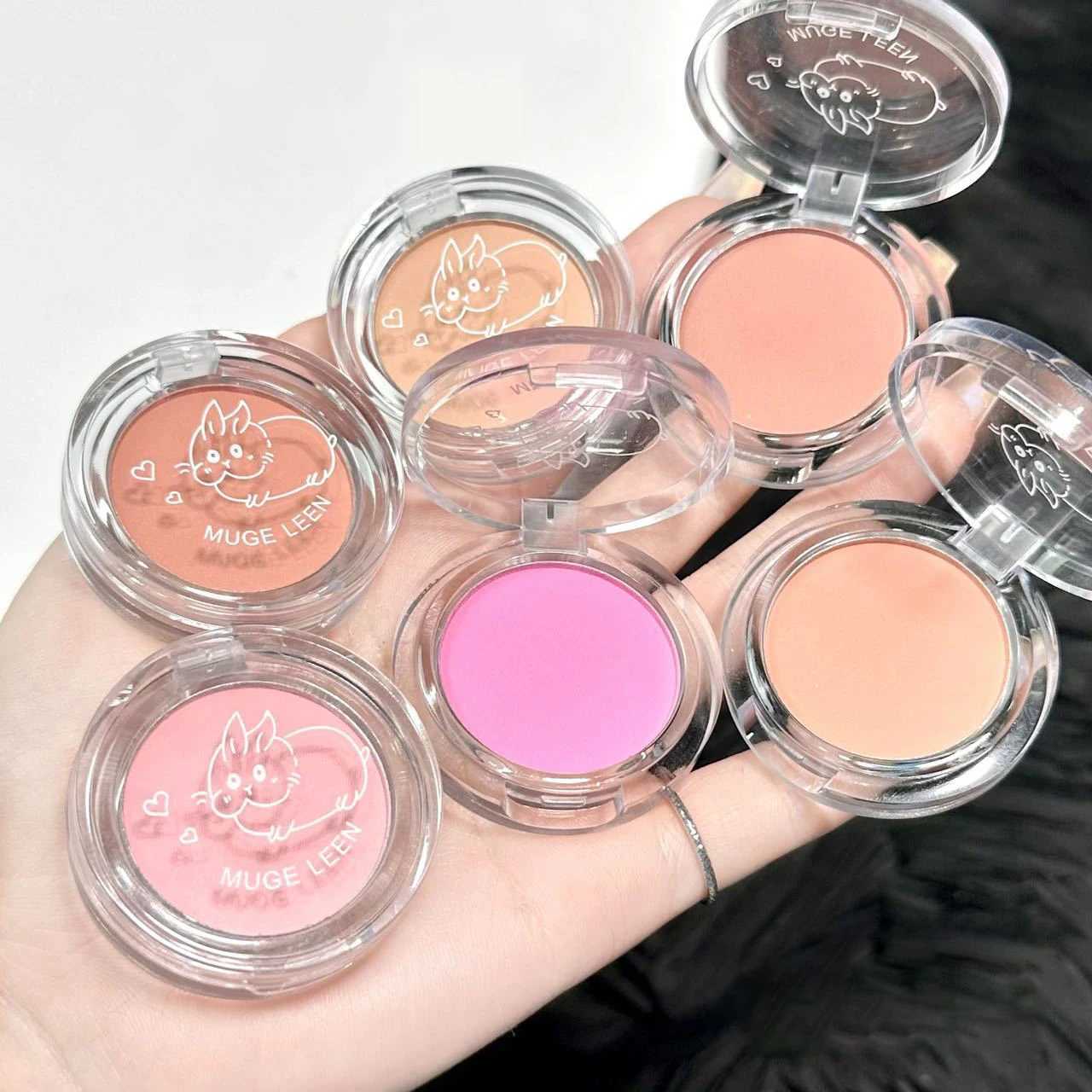 Orange Pink B Palette Long-lasting Natural Cheek Contour Tint Ber Powder Soft Face Makeup Matte Peach Pink Rouge ContourXJ241225