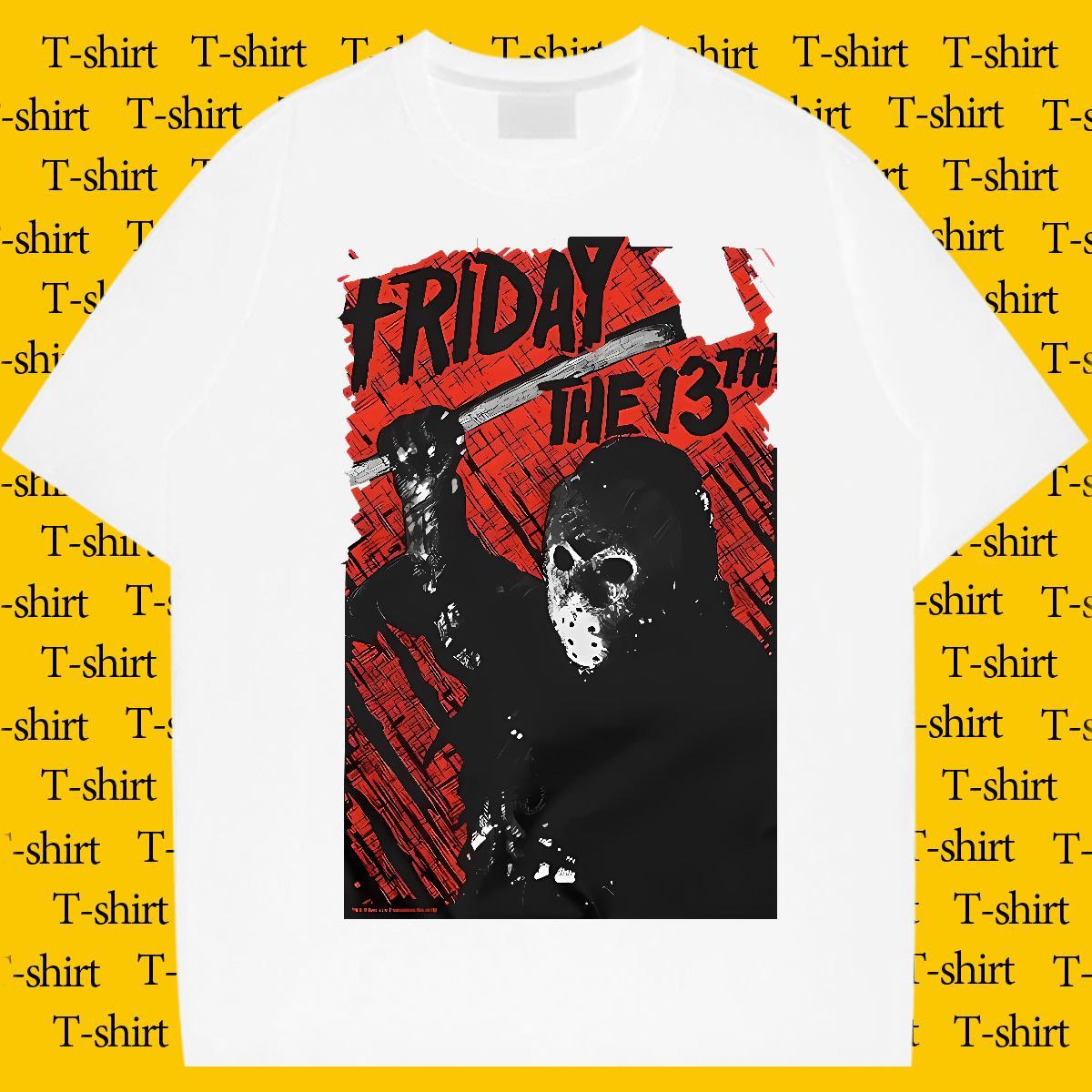 Fashion New High Street Hip Hop Men Tees scary O Neck Short Sleeves 230g Cotton Mens T Shirts Soft Graphic Clothes