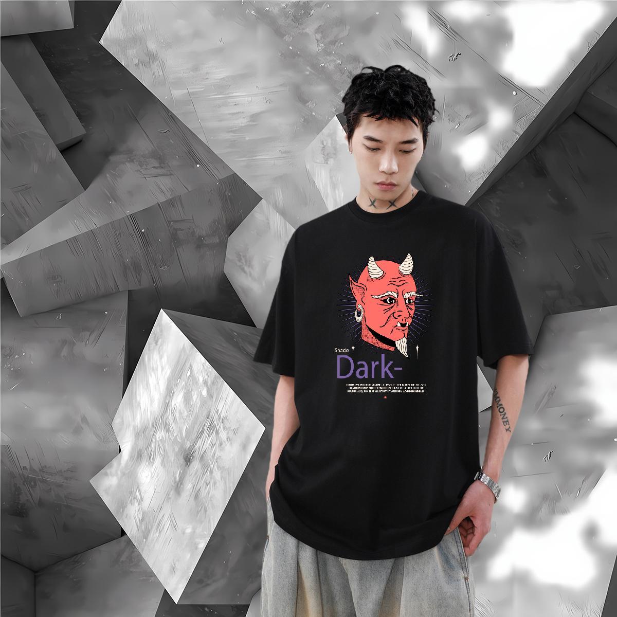 Custom Casual Daily Wear Tshirt for Man Woman Western style Short Sleeve O-Neck 230g Cotton T Shirts Men Free Shipping Black White Top Tees