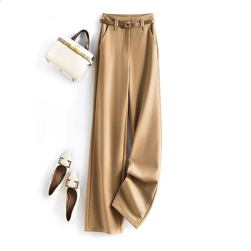 Dress Pants Work Office Long Womens Tailoring Female Trousers Casual Harajuku Slacks All Medium Y2k Streetwear Elastic One Size 240821