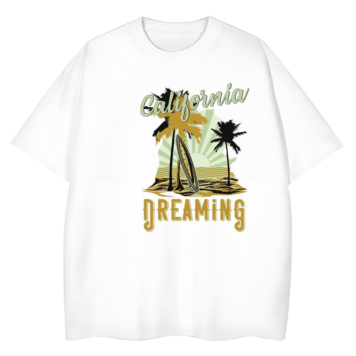 Designer Men Tees Sports Casual 100% Cotton 230g White Plus Size Breathable Crew Neck tree T-Shirts Fashion Design Clothes