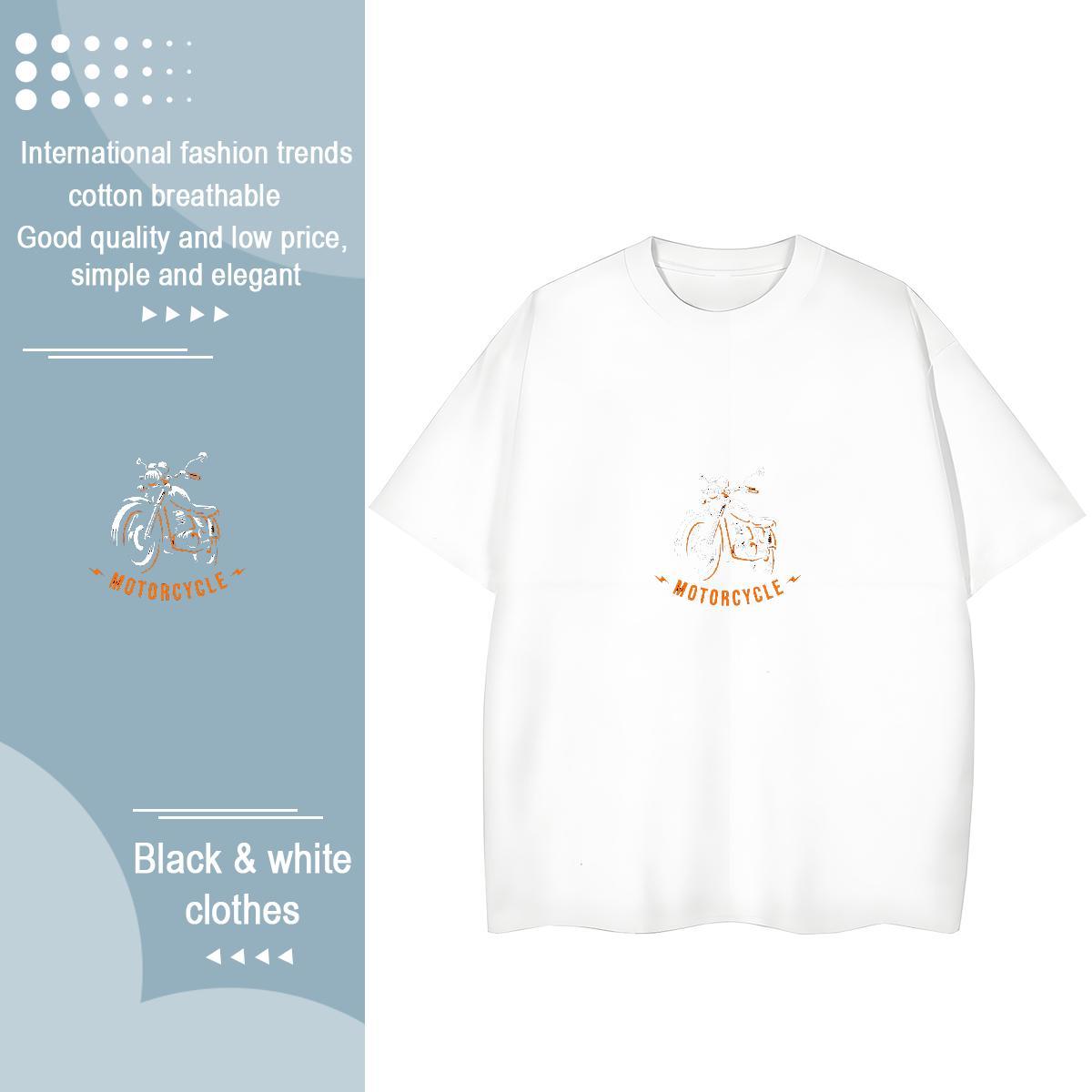 Factory Direct Woman T Shirts 100% Cotton 230g Round Neck Short Sleeve Home Outdoor Motorcycle Woman Tshirt Unisex Oversized Polos