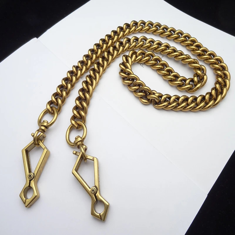 Womens bag chain copper bag with DIY bag accessories repair parts bag buckle shoulder bag chain buckle old gold high quality 240821