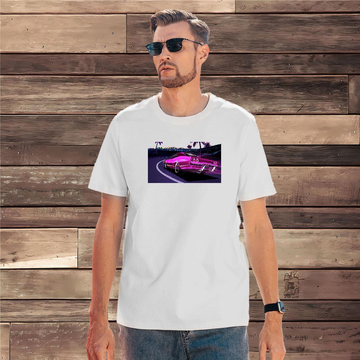 TOP Quality car T Shirts Men Home Outdoor Men Tops Tees 230g 100% Cotton New Designer Breathable Custom Anime Tee Shirt