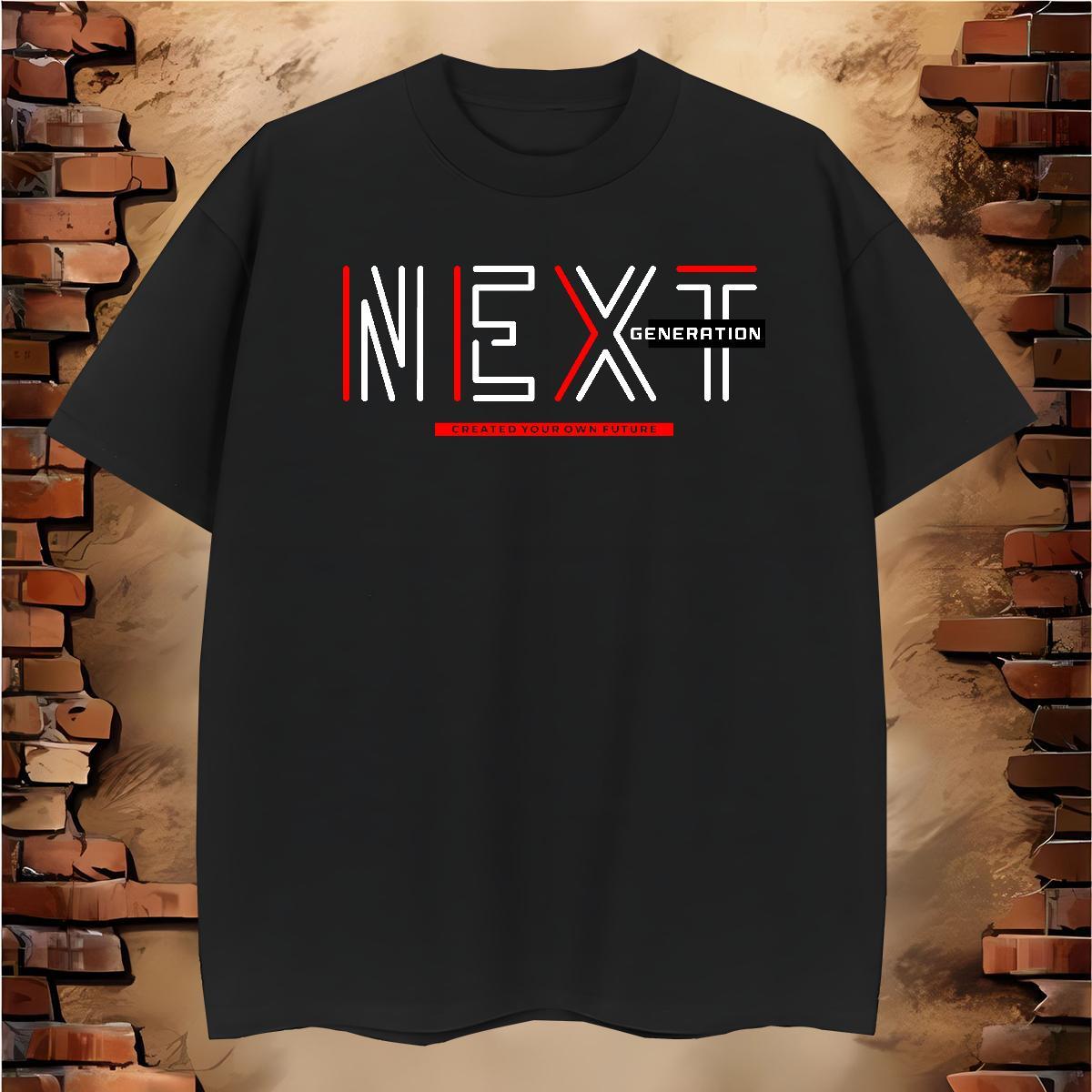 Classic next T-Shirts High Street Hip Hop Tshirt for Man Woman 230g Pure Cotton Stylist Crew Neck Custom Anime Wear