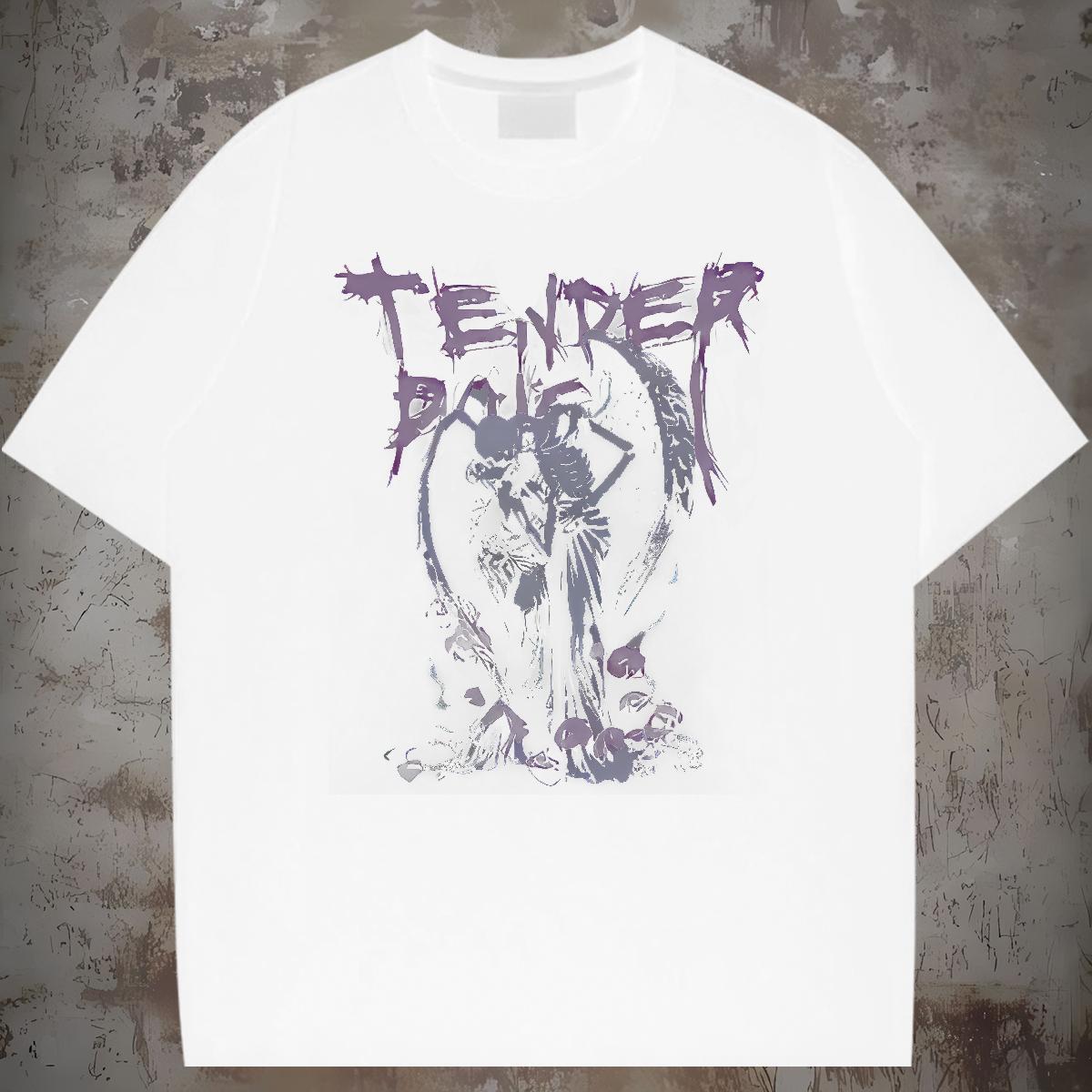 2024 DIY Sports Casual Tshirt for Man Woman skull Breathable Crew Neck 230g Cotton Mens T Shirts Soft DIY Logo Oversized Wear