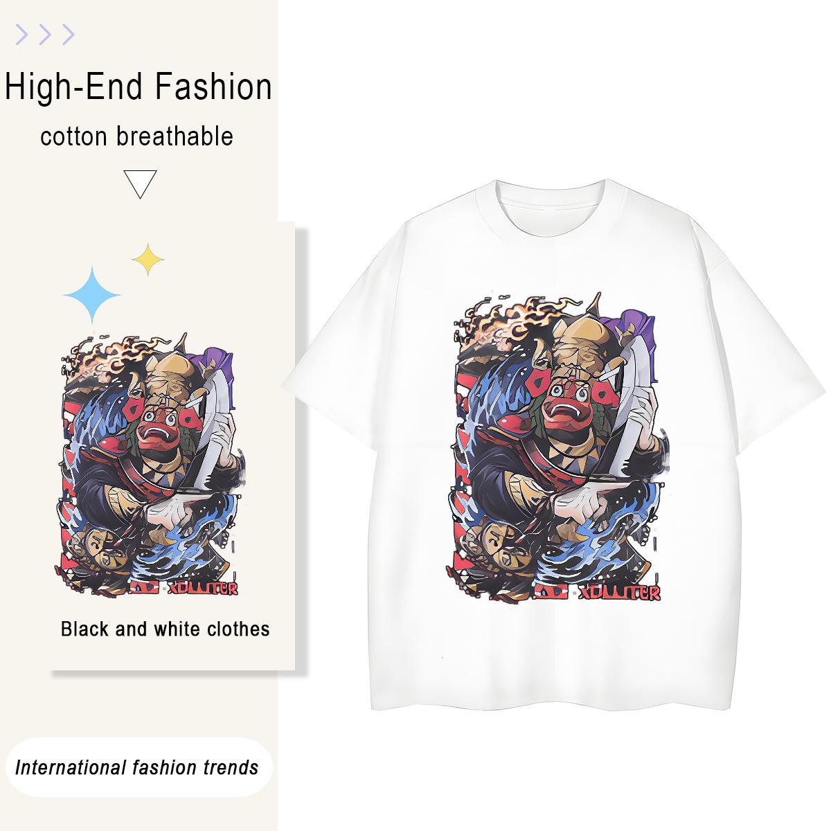 Designer Nice Womens Tshirts 100% Cotton 230g USA Hip Hop T-Shirts for Women Short sleeve Soft Cartoon Floral Printing Tees