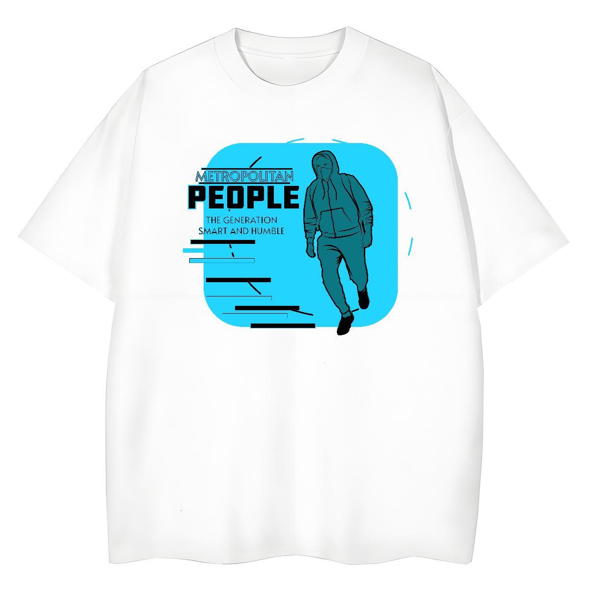Comfortable Tshirt for Man Woman 230g Cotton painting Casual Women T Shirts Short sleeve Soft Black Oversized Clothes