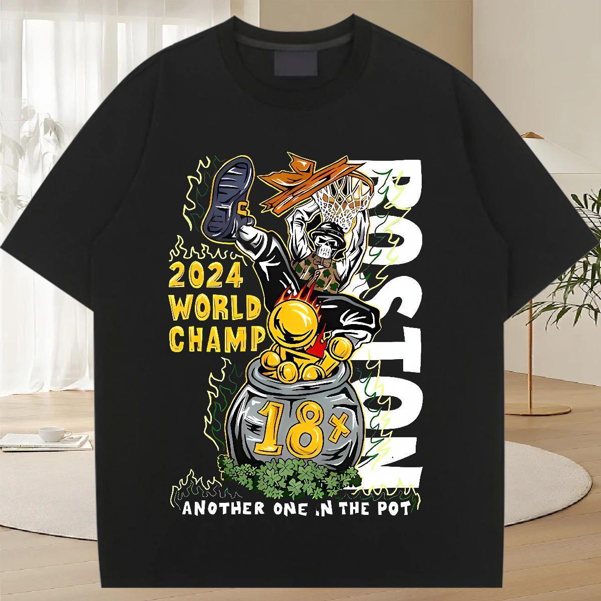 2024 Casual Woman T Shirts 230g Pure Cotton O Neck Short Sleeves Casual Daily Wear skull Couples T Shirts Lady Plus Size Custom Tee Shirt
