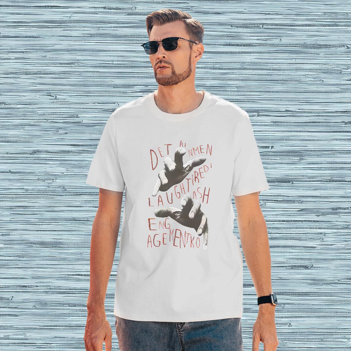 Loose hand T Shirt For Man Hip Hop Street Tshirt for Man Woman 230g 100% Cotton Free Shipping O-Neck Short Sleeve Floral Print Polos