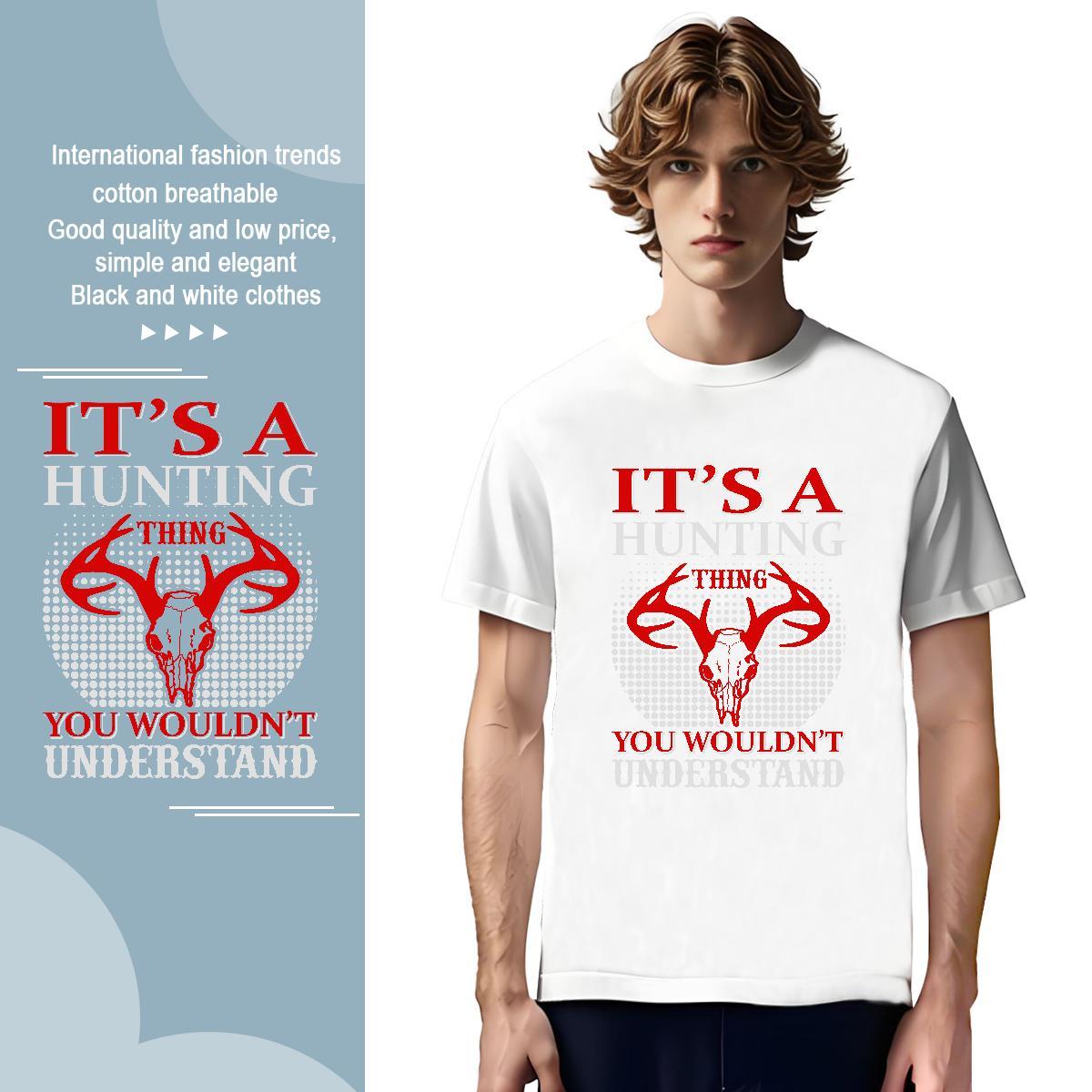 Unisex DEER T shirt High Street Hip Hop Mens Tshirts 100% Cotton 230g Fashion Design Breathable Short Sleeve Oversized Clothes