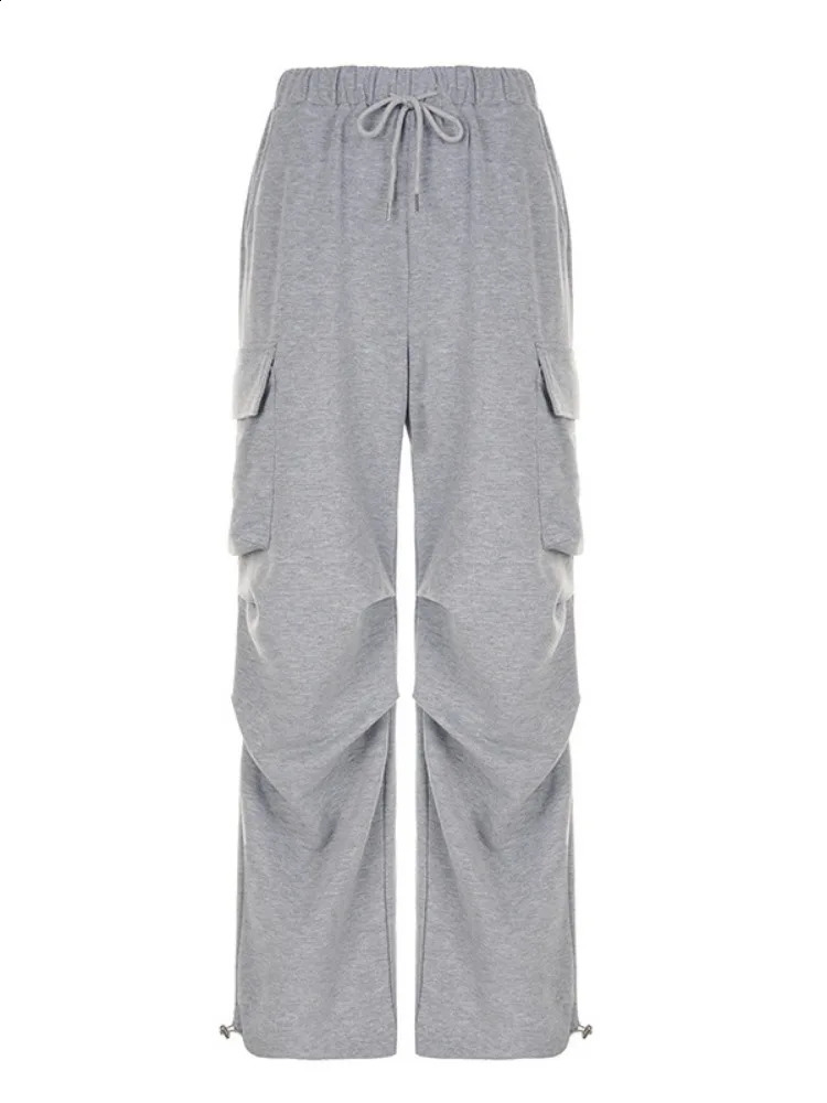 Y2k Aesthetic Casual Cargo Womens Pant Autumn Vintage Streetwear Loose High Waist Mujer Pantalones Harajuku Pocket Trousers 240821