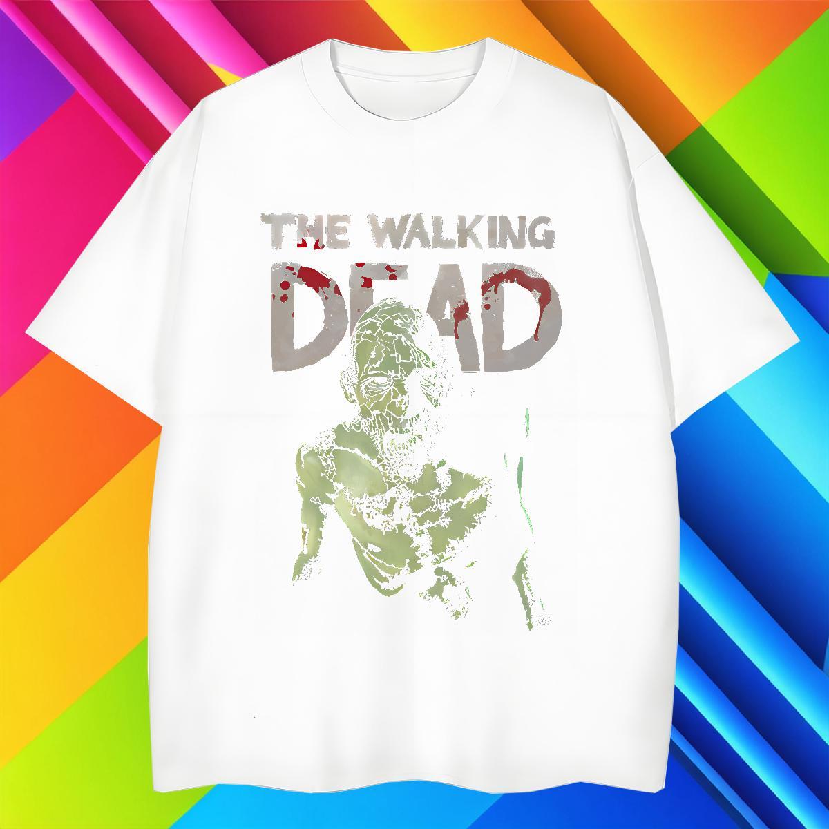 2024 DIY Couples T Shirts 230g Pure Cotton Daily Wear skull O Neck Short Sleeves Mens T Shirts Loose Fit Plus Size Cartoon Tops Tees