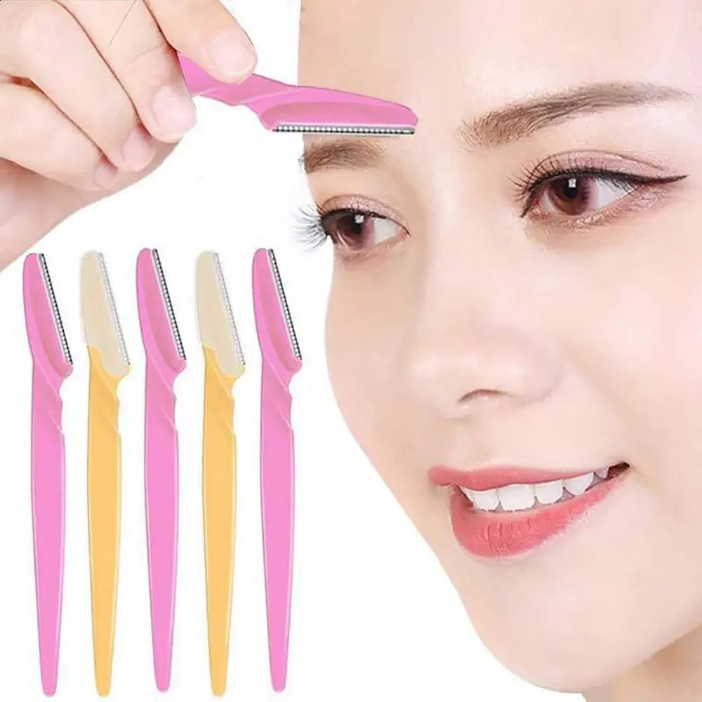 310pcs Eyebrow Shaver Trimmer Female Hair Remover Blade Used for Beauty and Makeup Tools 240801