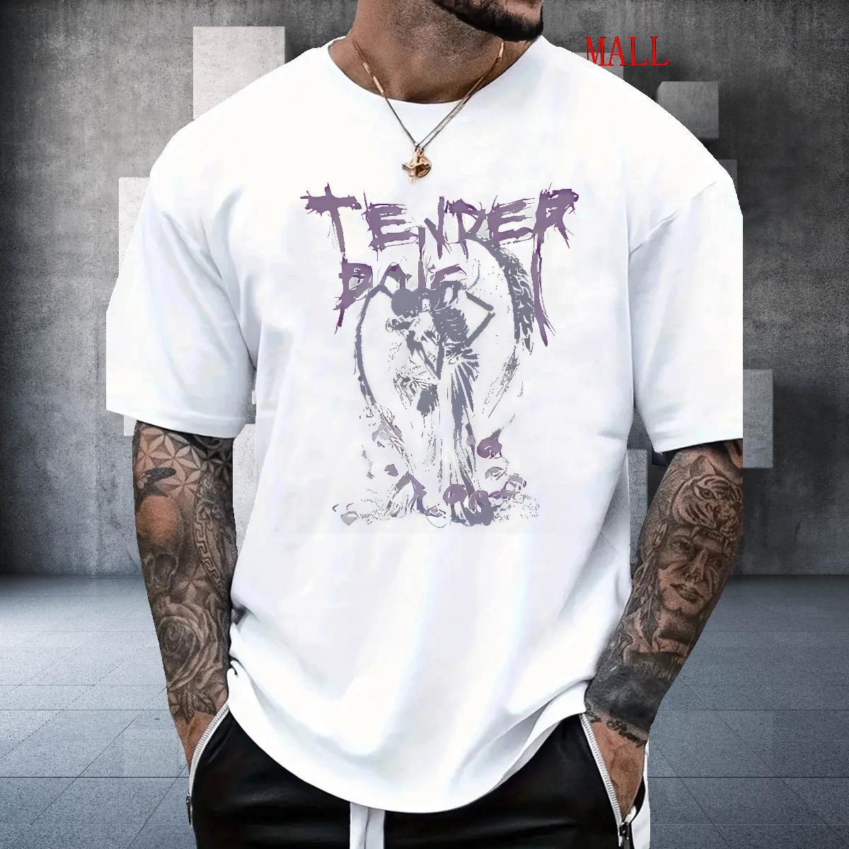 Comfortable Tshirts Daily Outfit 100% Cotton 230g Custom Printed Breathable Short Sleeve skull T shirt Brand Tees Shirts