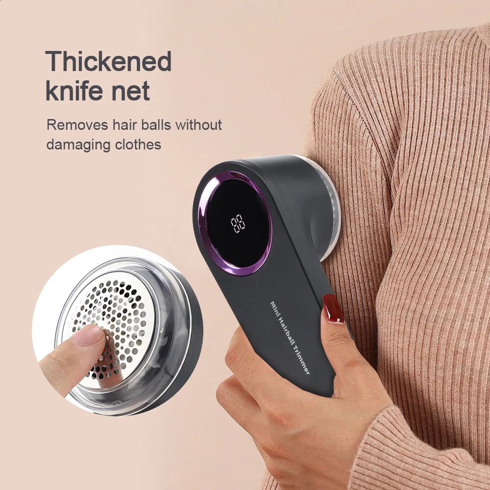 Household Clothes Shaver Fabric Lint Remover Fuzz Electric Fluff Portable Brush Blade Professional Rechargeable Fur Ball Trimmer 240821