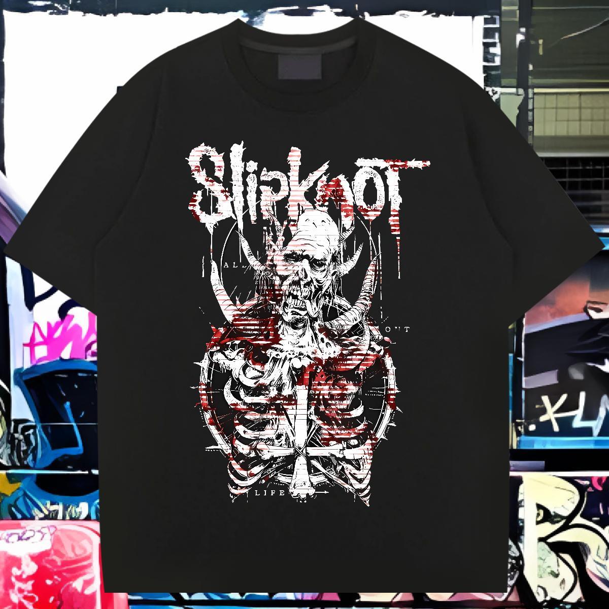 2024 Designer Summer Casual Men Tshirts scary Crew Neck 230g Cotton Men T Shirts Cool Custom Printed Tops Tees