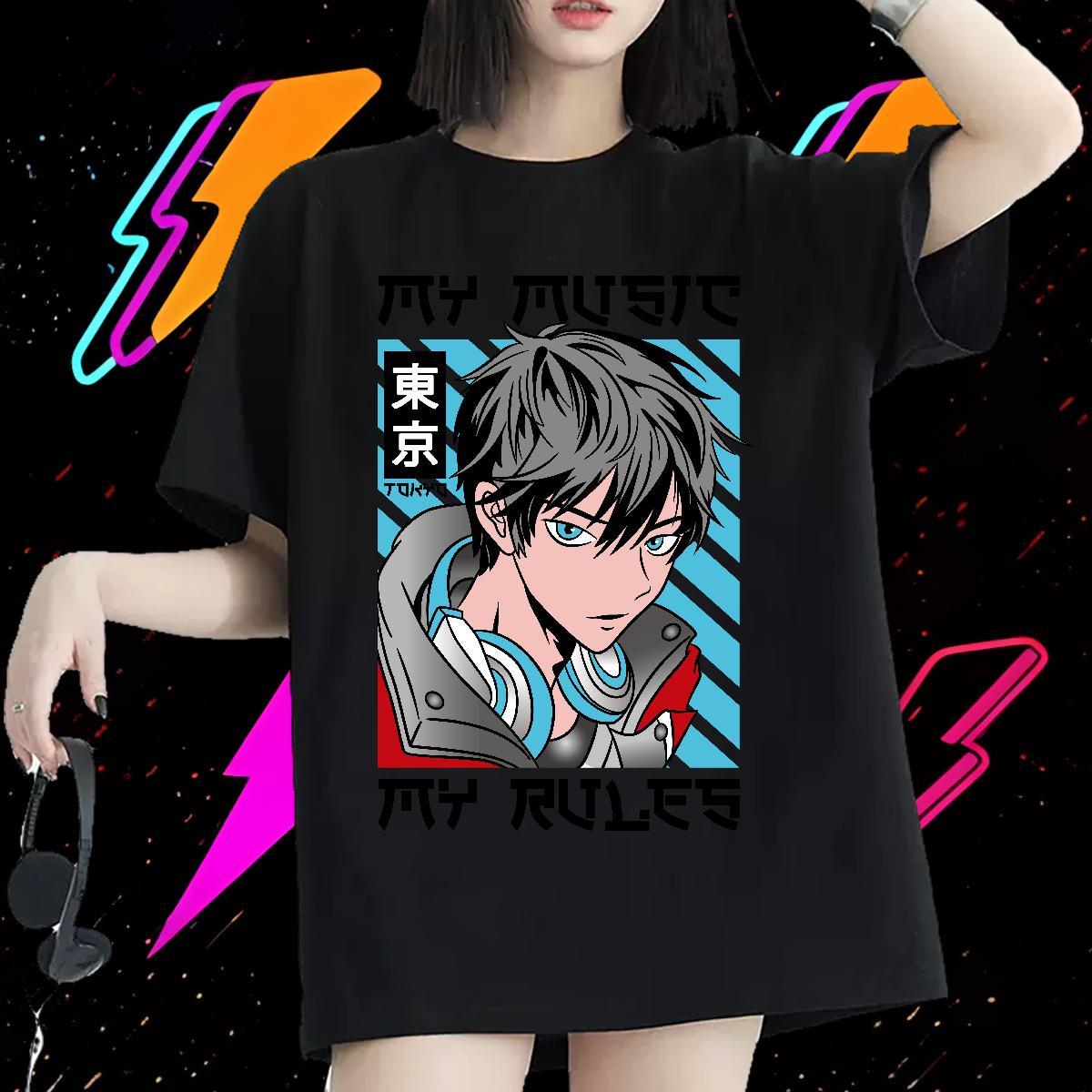 Designer Women Tshirts 100% Cotton 230g comic Street Wear T shirt Breathable Custom Print Oversized Clothings