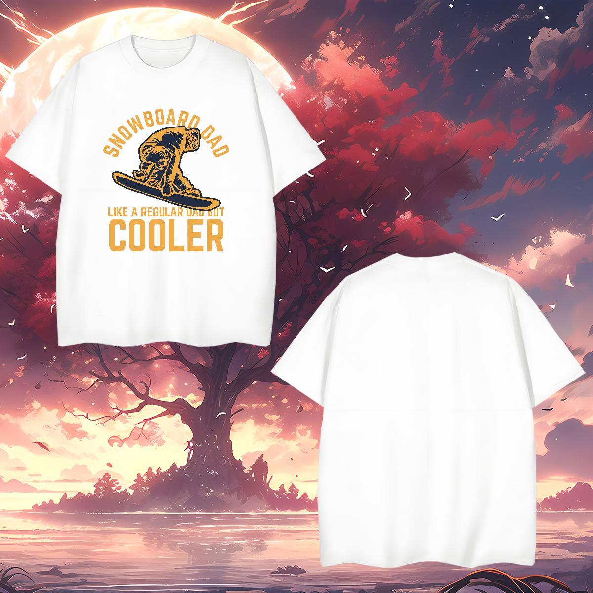 Classic skateboarding Man T Shirts Home Outdoor Men Tops Tees 230g Cotton 2024 Summer Round Neck Short Sleeve Custom Cartoon Tee Shirt