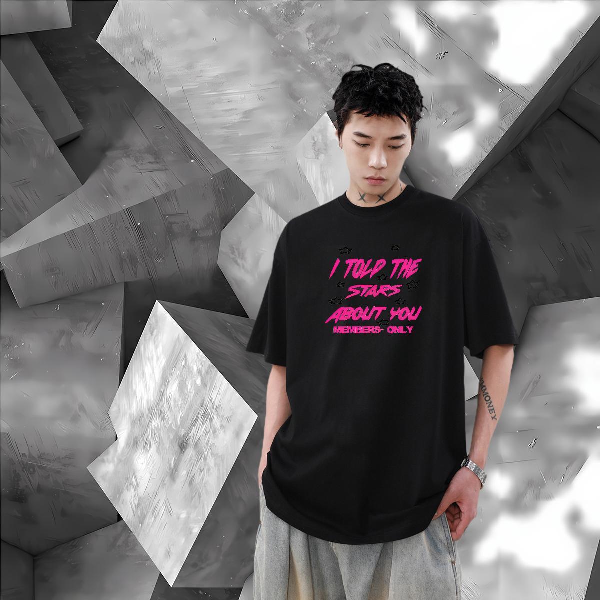 Designer Fashion Casual Tshirts letter Breathable Soft 230g Cotton Men T Shirts Comfortable DIY Printed Tees
