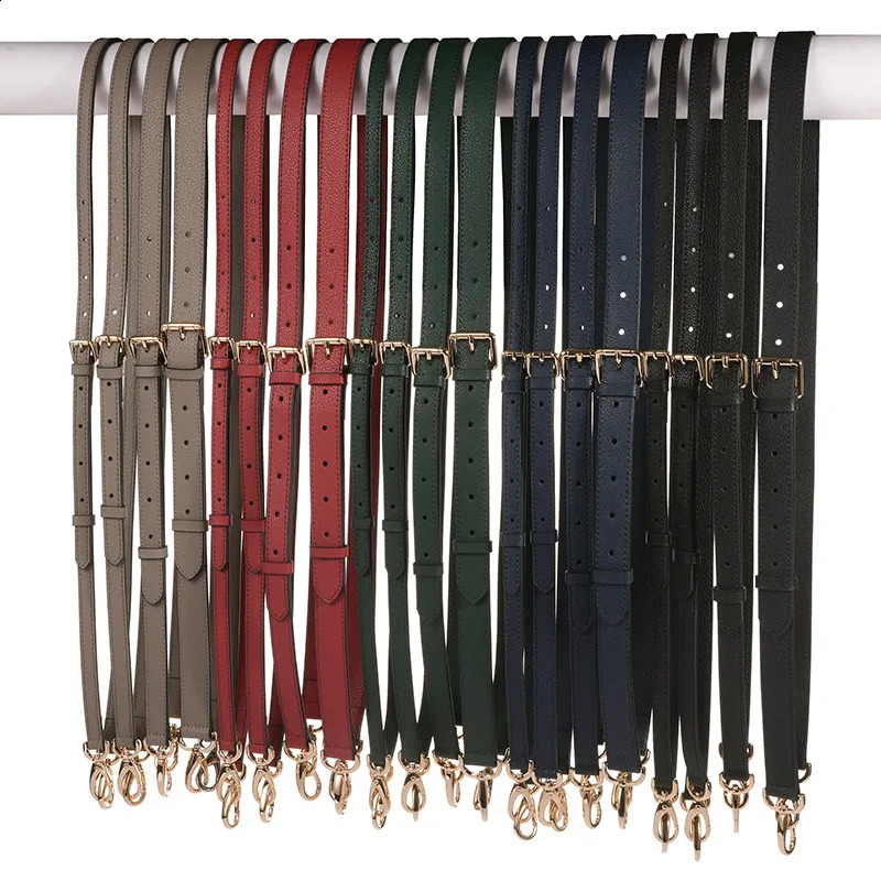 Lychee pattern leather shoulder bag strap for handbag leather shoulder strap handle replacement bag strap DIY accessories gold buckle 240821