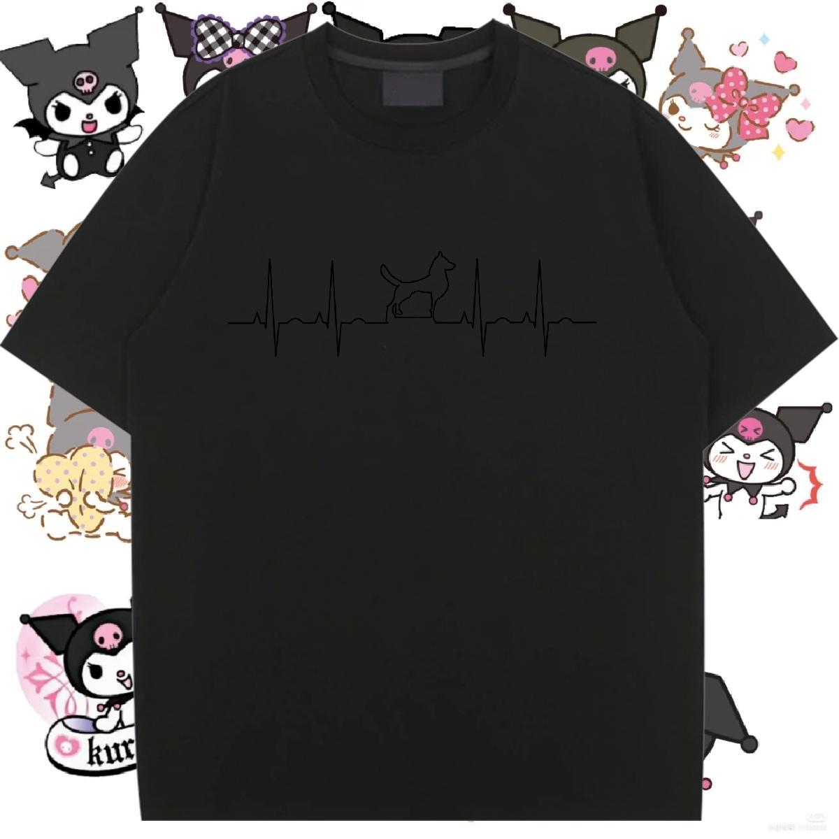 Custom Women T Shirts Breathable Short Sleeve 100% Cotton 230g Womens Tshirts Graphic dog Casual Beach High quality Tops Tees