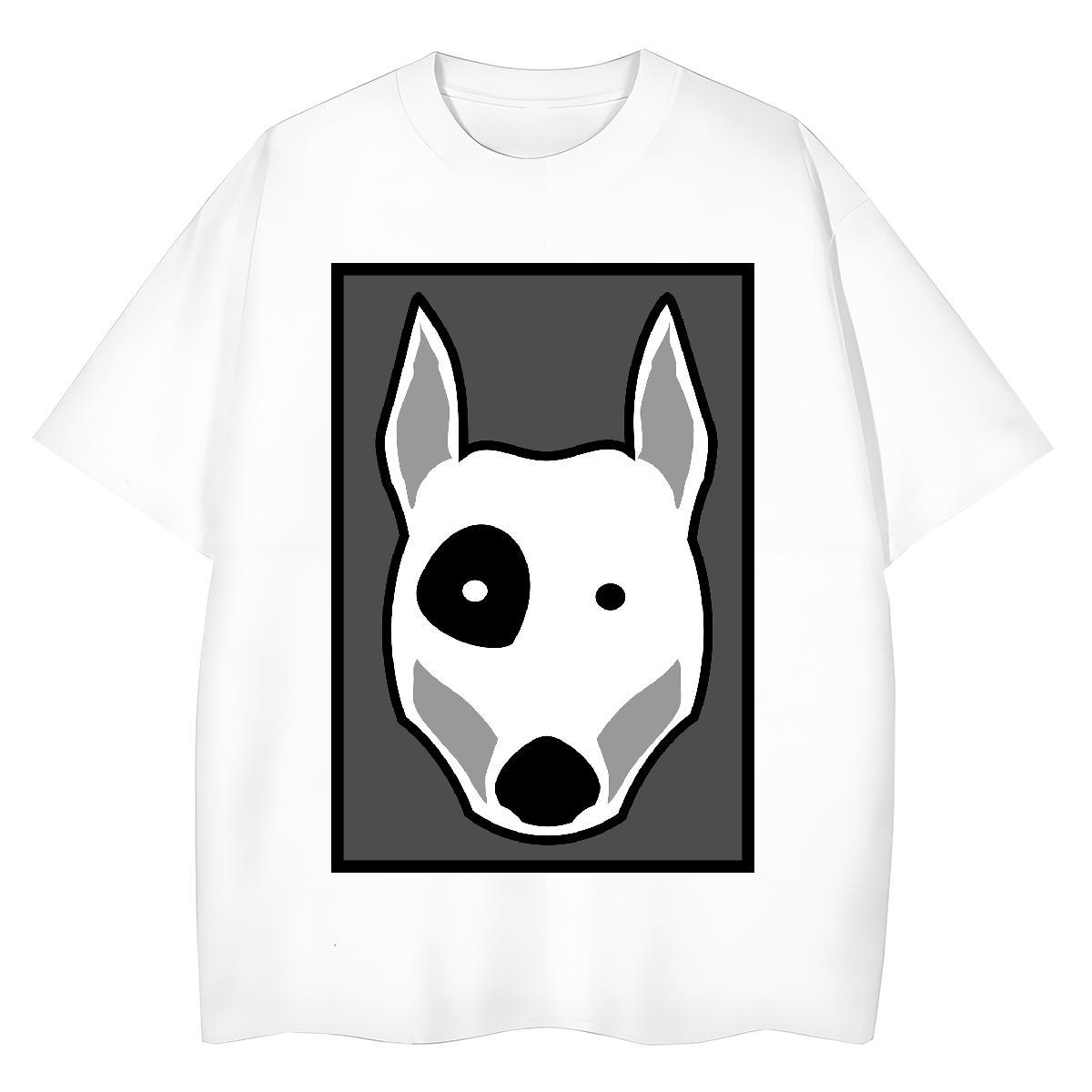 Designer T-Shirts for Women Breathable 100% Cotton 230g Womens Tshirts DIY Printed Dog Hip Hop Free Shipping Clothings