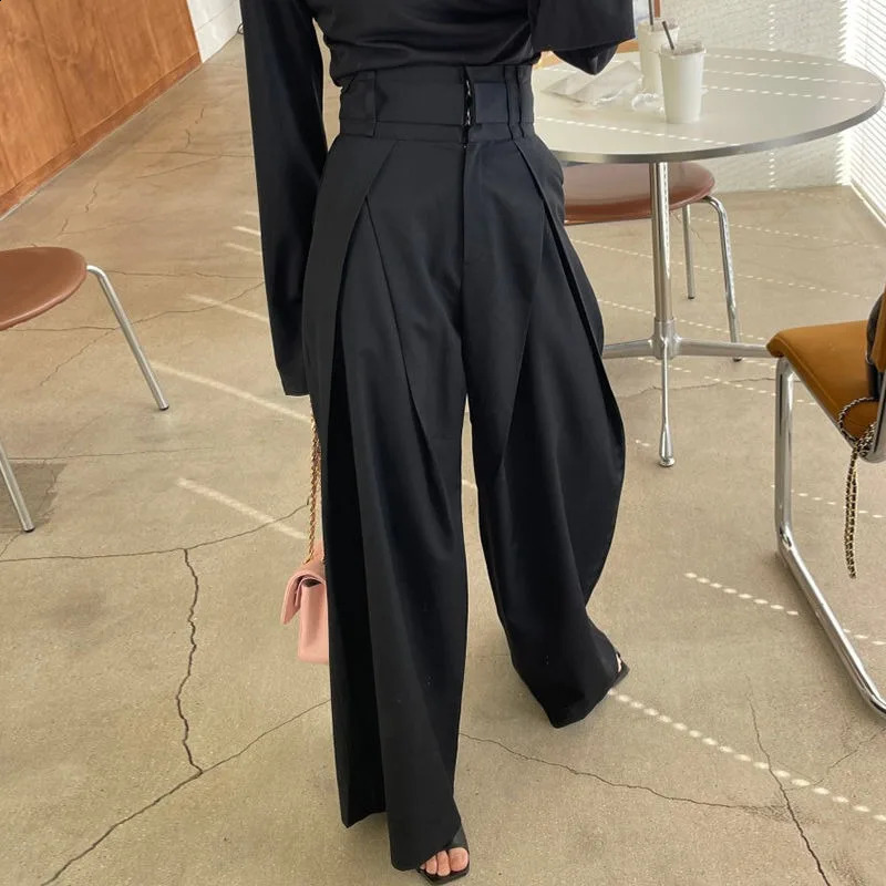 QWEEK Y2k Vintage Suit Pants Woman Spliced Korean Fashion Harajuku Oversize Baggy Spring Youthful jogger Trousers Aesthetic 240821