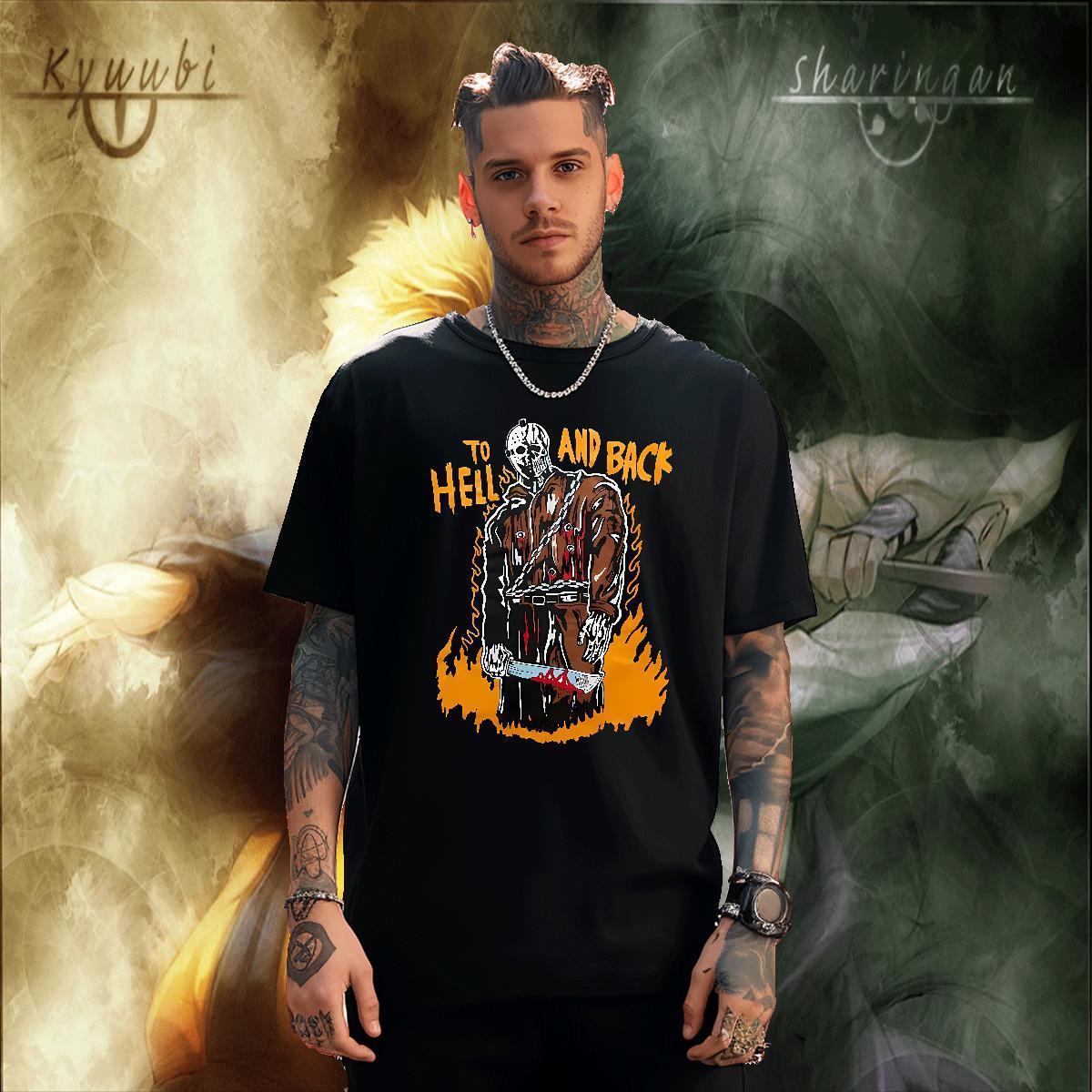 Free Shipping skull Mens T Shirts Sports Casual Men Tshirts 230g Cotton Designer Round Neck Short Sleeve Oversized 4XL Wear
