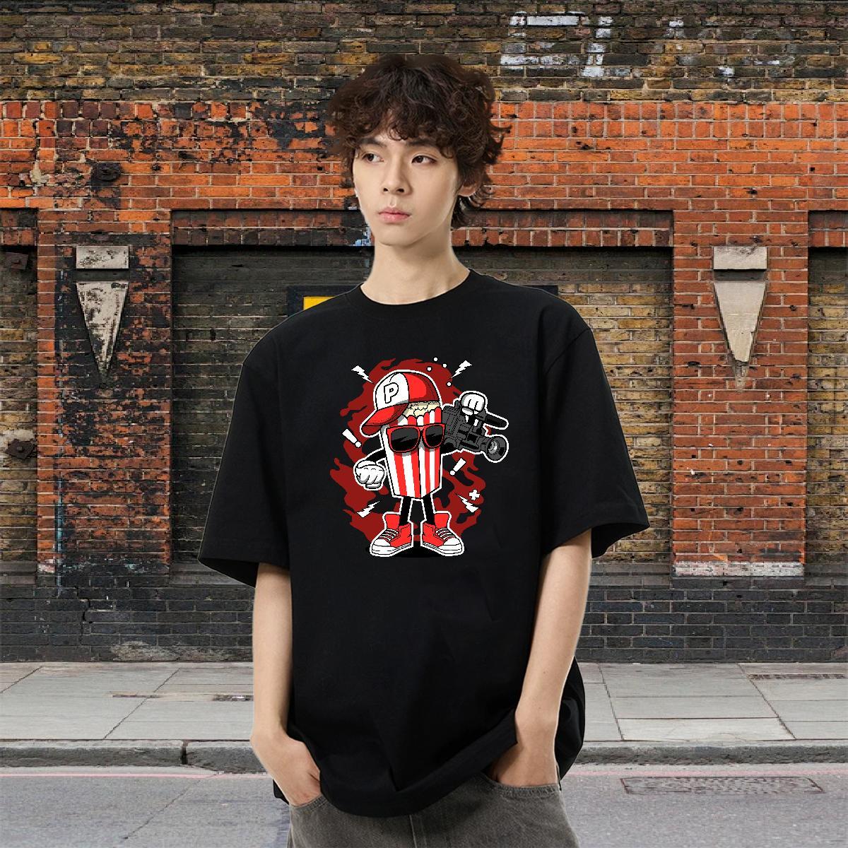 Designer Men Tops Tees Beach 230g Pure Cotton Custom Print Plus Size Breathable Short Sleeve camera T-Shirts for Men 2024 DIY Top Tees