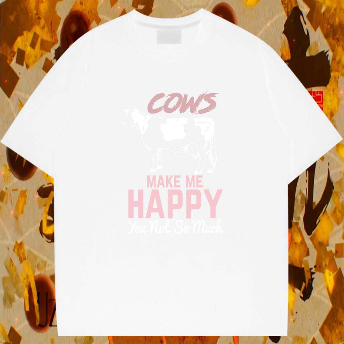 Cool Design Men Tops Tees Home Outdoor 100% Cotton 230g DIY Logo Oversized Short Sleeve O-Neck happy T Shirts Men Brand Tees Shirts