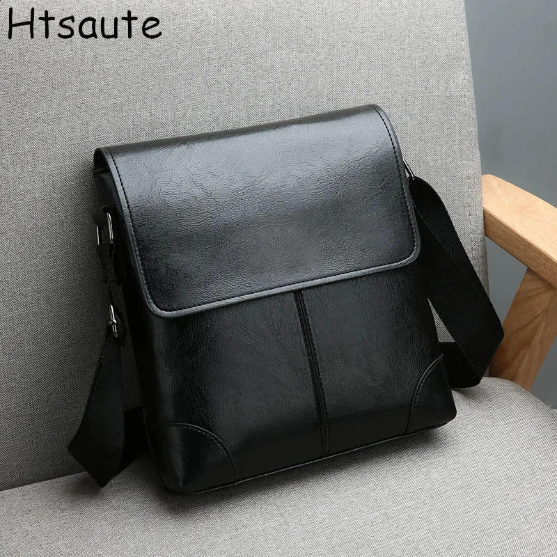 Vintage PU Leather Shoulder Bag Mens Husband Man Messenger Crossbody Bags For 7.9 Inch Tablet Phone Pouch Strap Handbag bolasa 240822