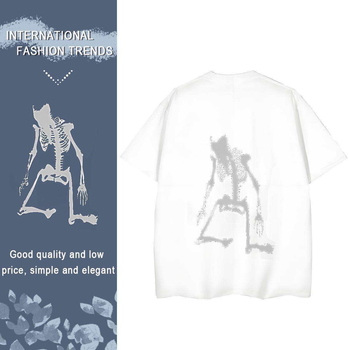 New T-Shirts for Women 230g Pure Cotton Round Neck Short Sleeve Home Outdoor halloween Woman Tshirt 5A Graphic Wear