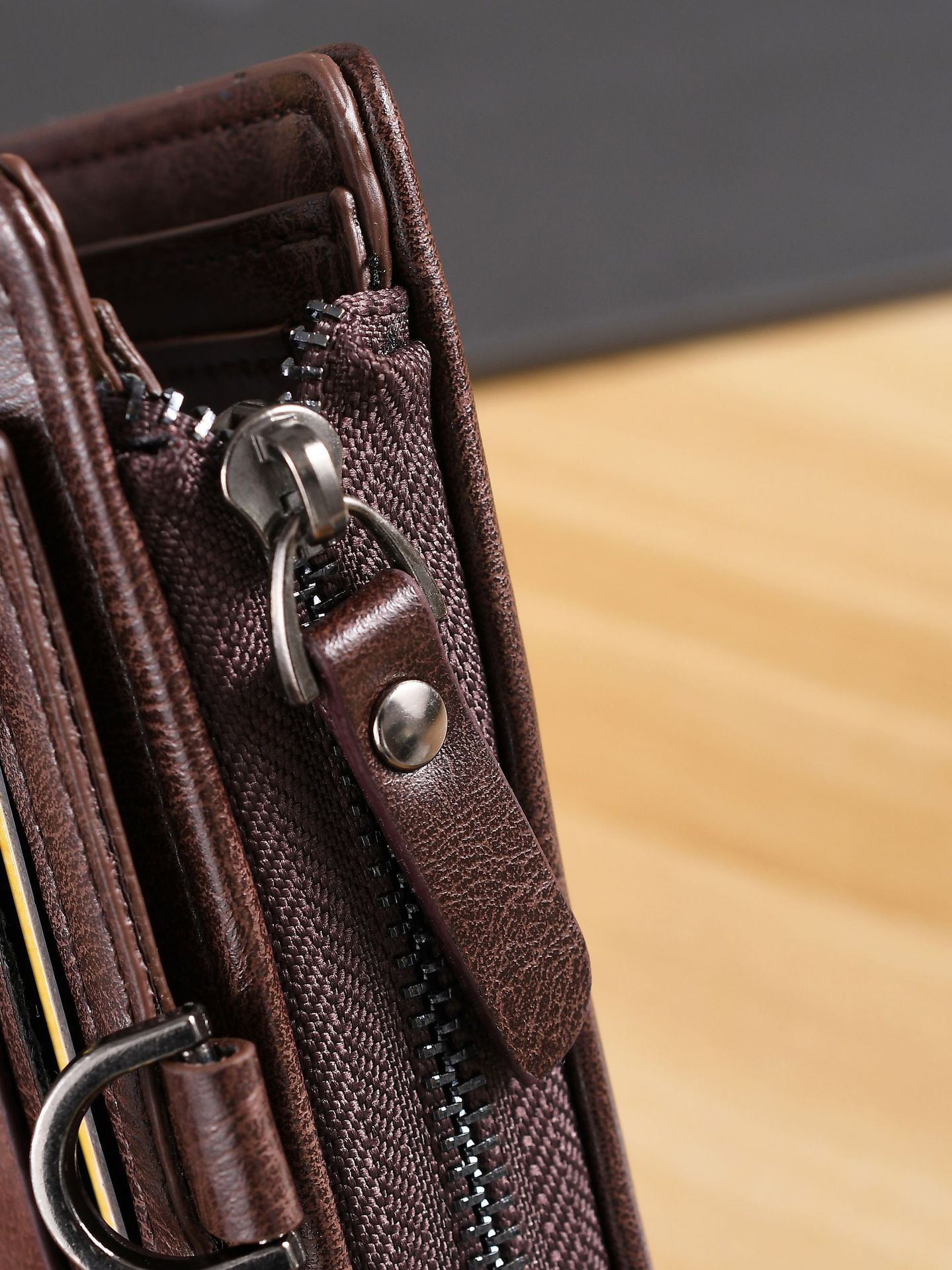 Men's PU Leather Zipper Wallet With Hidden Game Discount, Credit Card Holder Purse New Free Delivery Designer Bag