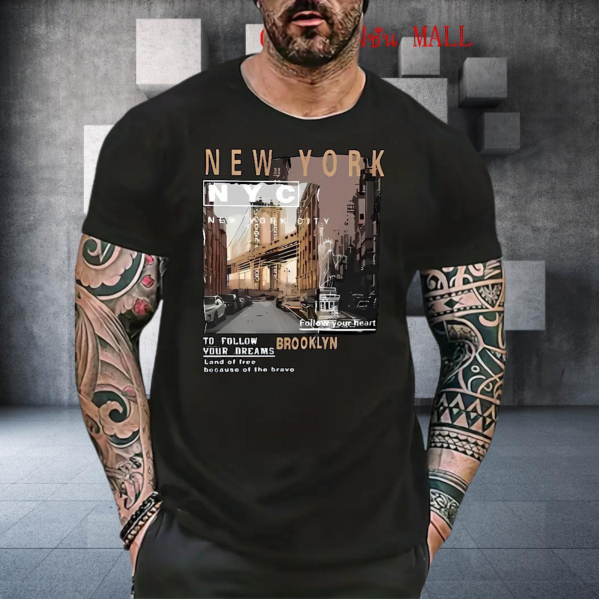 Comfortable New York Mens T Shirts Street wear Hip Hop Tshirt for Man Woman 230g Cotton Fashion New Breathable Short Sleeve Custom Print Oversized Wea