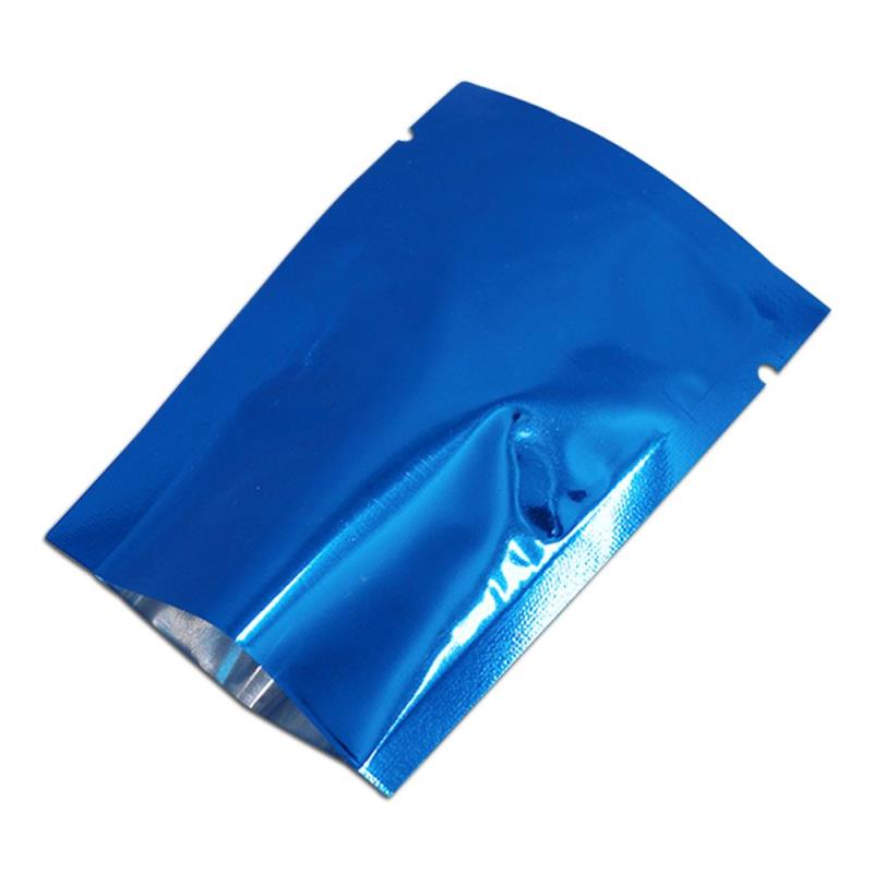 200pcs/Lot 5x7 cm Retail Multi-Color Open Top Mylar Foil Food Grade Smell Proof Packaging Bag Aluminum Foil Heat Sealer Pack Pouch Foil Hnjh