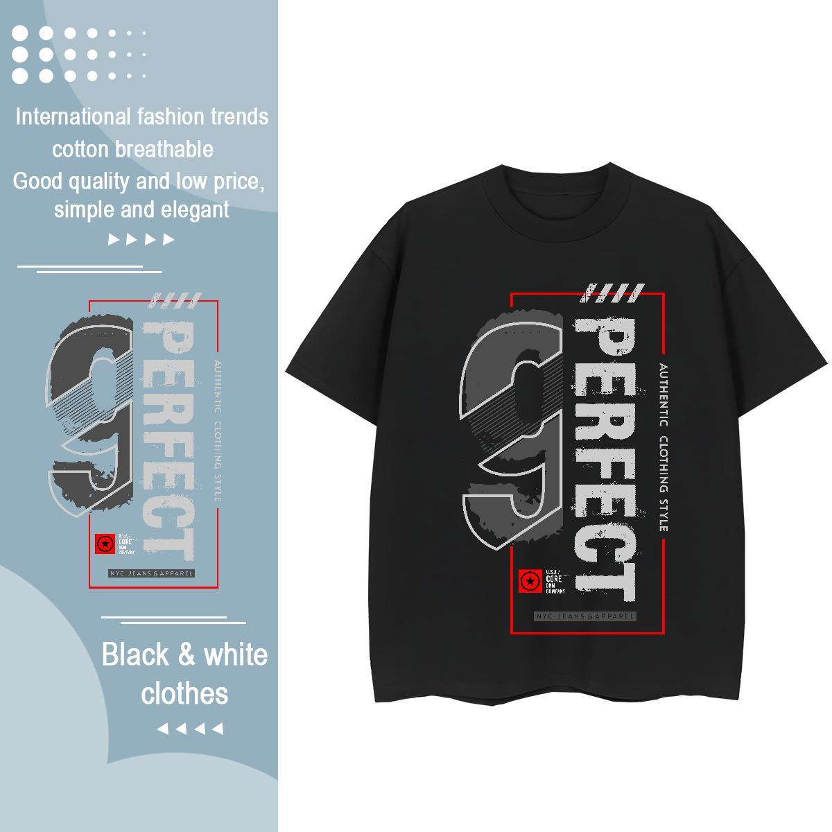 Popular Womens Tshirts 230g Pure Cotton letter Hip Hop Street T-Shirts for Women Breathable Crew Neck Customized Top Tees