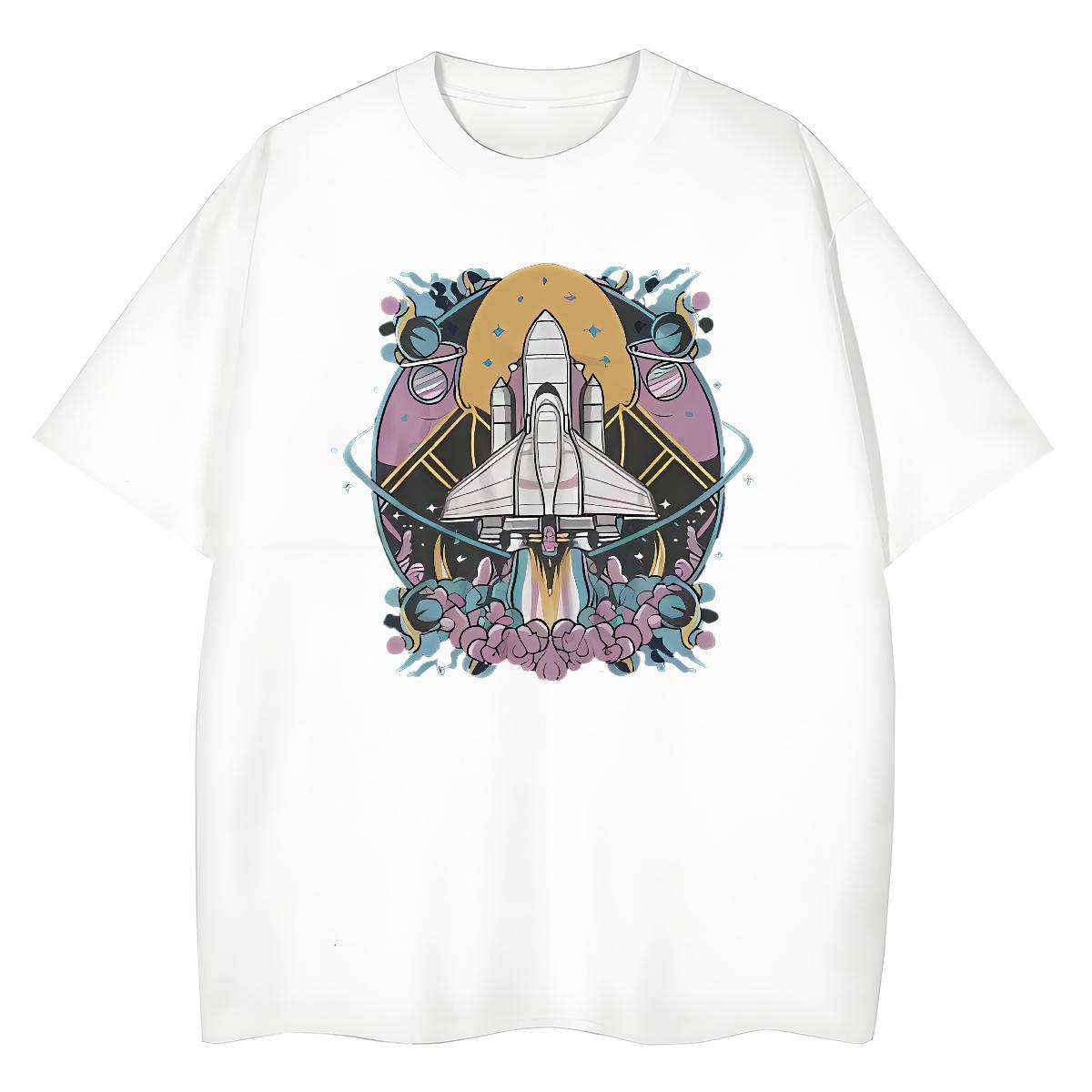 2024 DIY T-Shirts 230g 100% Cotton Breathable Crew Neck Daily Outfit plane Lady T shirt Designer Nice Customized Print Tops
