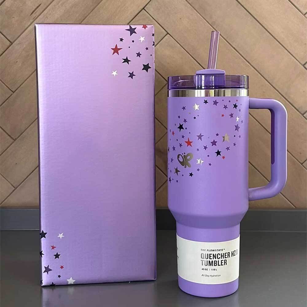 40Oz Tumbler With Lid & Straw | Stainless Steel Vacuum Cup For Travel