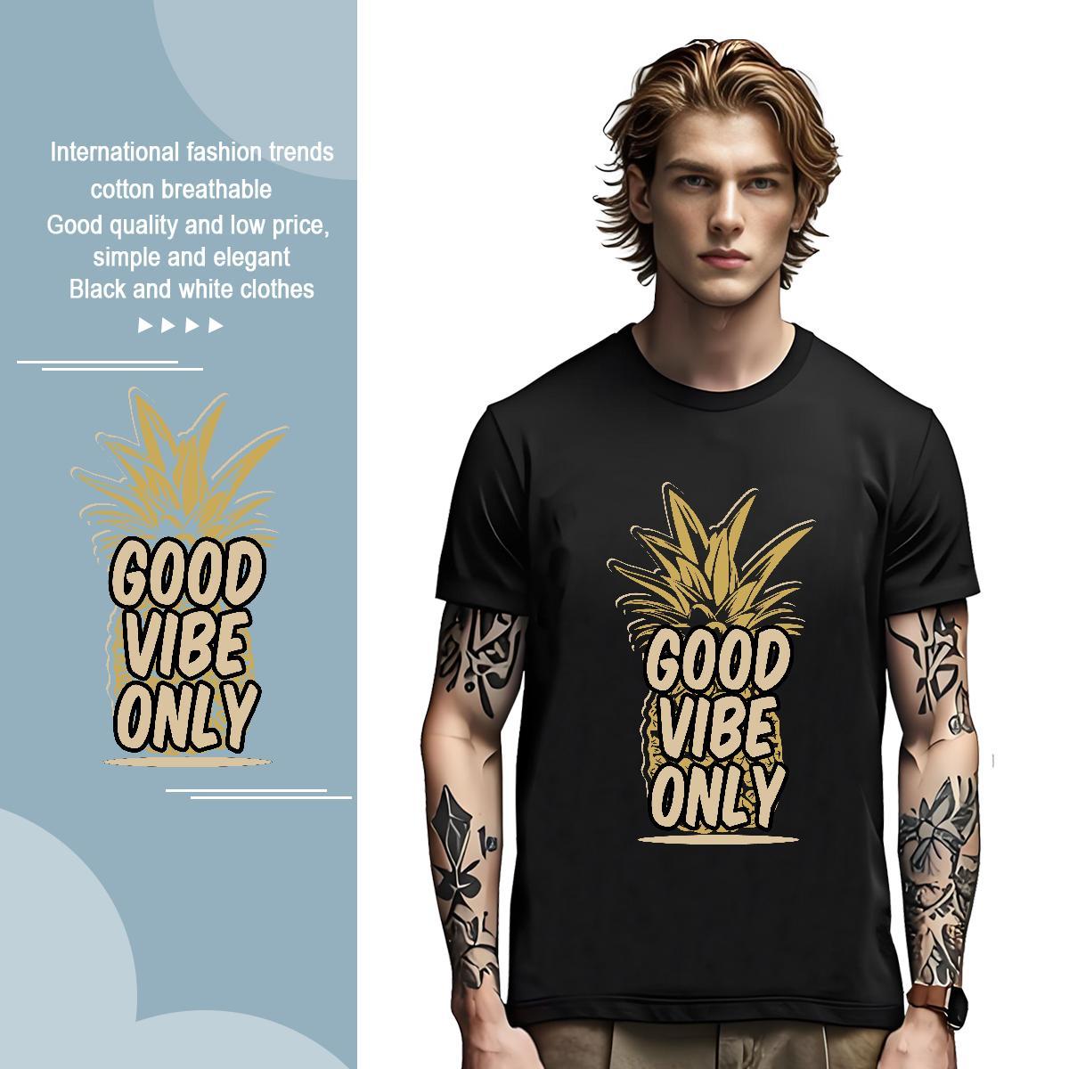 Classic letter Man T Shirts Spring Summer Men Tees 230g 100% Cotton Custom Short Sleeve O-Neck DIY Printed Clothes