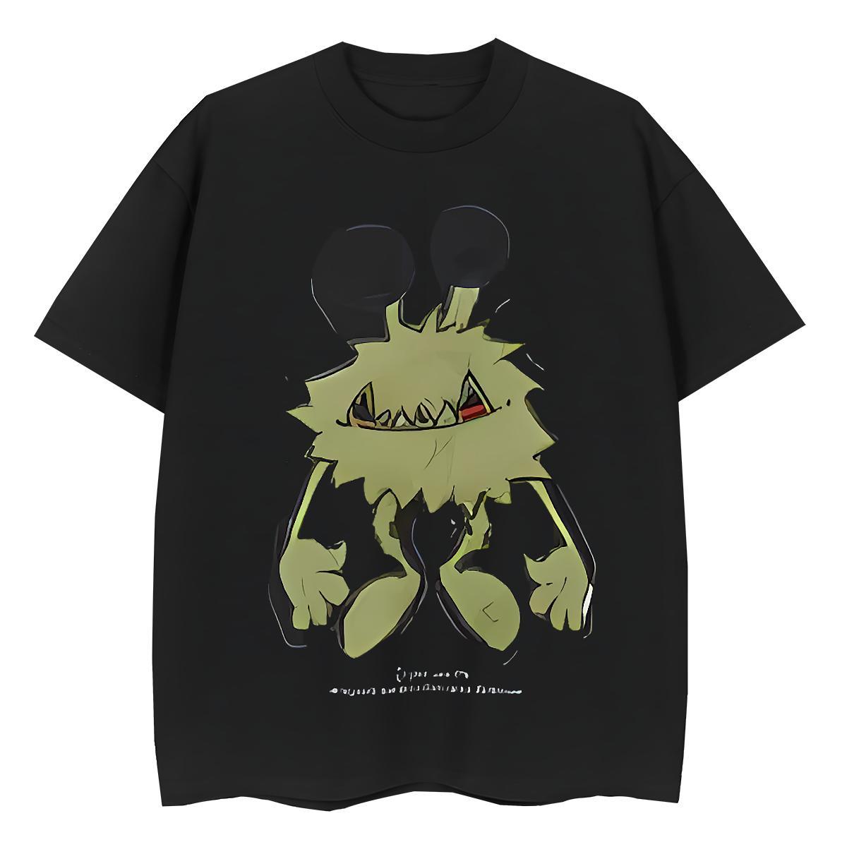 Loose Womens Tshirts 230g Pure Cotton painting Casual Sport T-Shirts for Women Breathable Short Sleeve Plus Size Cartoon Tops