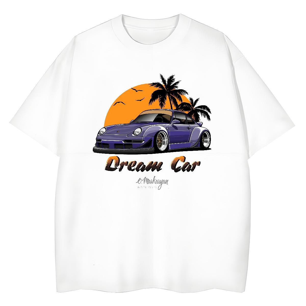 2024 Designer T Shirts Women 230g Cotton O-Neck Short Sleeve Sport car Lady T shirt Soft Black White Tee Shirt