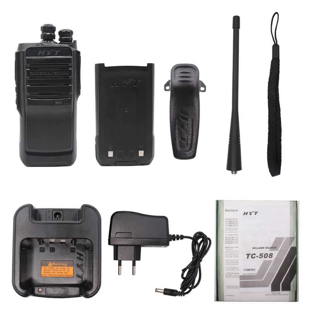 HYTERA TC-508 Portable Two Way Radio TC508 Business radio HYT TC-500S UHF VHF Handheld Walkie Talkie with Li-ion Battery M240821