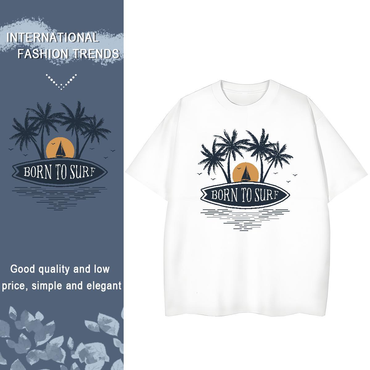 Fashion Casual T shirt O Neck Short Sleeves 230g 100% Cotton Women Tshirts Cartoon Floral Printing sun Home Outdoor Popular Tops Tees