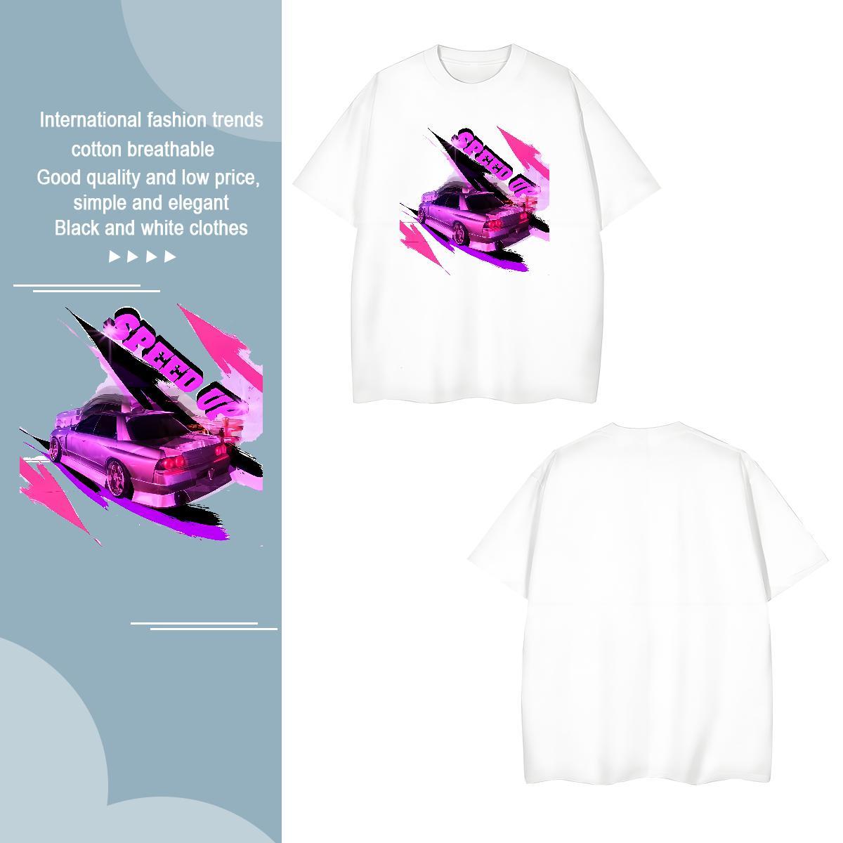 Free Shipping beach T-Shirts Street Men Tshirts 230g Pure Cotton Custom Crew Neck Breathable Customized Print Polos
