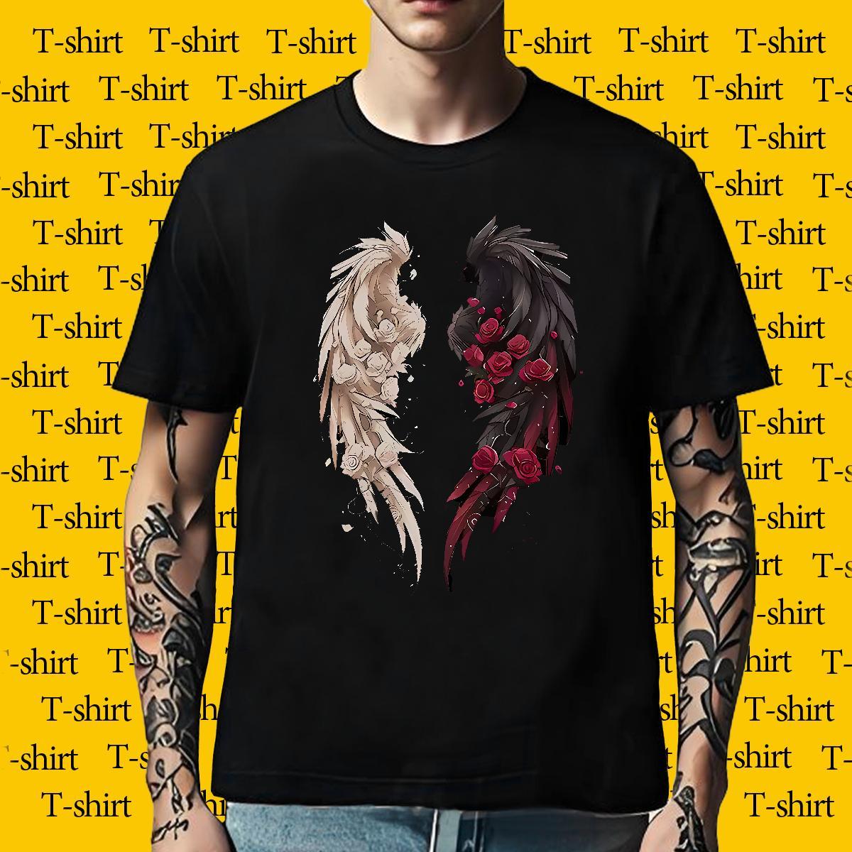 Fashion Design Tshirts 230g Cotton Sport wing Breathable Short Sleeve T-Shirts Classic Skull Wear