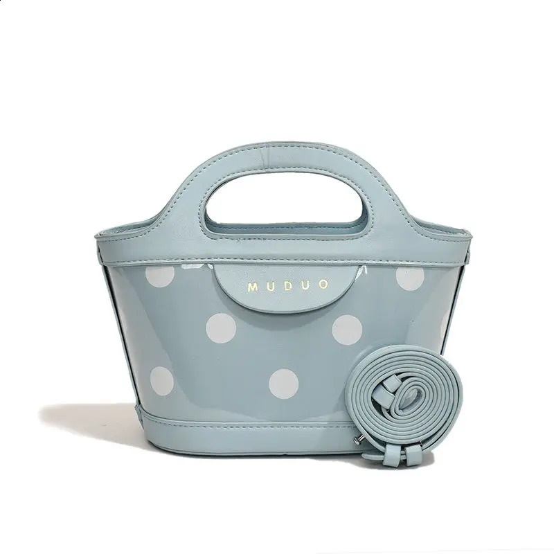 JIAERDI Retro Dot Messenger Bag Women Vintage Handle Chic Casual Bucket Bags Purse Ladies Harajuku Y2k Hand Bag Aesthetic 240821